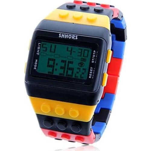 SHHORS Fashion Watches Women Watches Ladies Watches Women Led Digital Watches Rainbow Watch Electronic Wristwatch reloj mujer