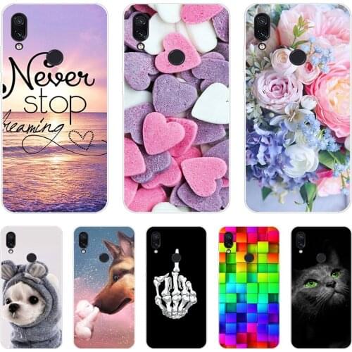 For xiaomi Redmi Note 7 Case Silicone Painting Soft TPU For xiaomi Redmi Note 7 Case 6.3 inch Fundas Coque Redmi NOTE 7 PRO Case