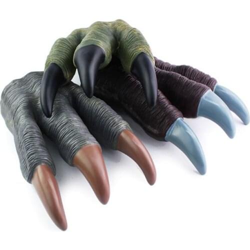 Dinosaur Claw Hands Gloves For Kids Cosplay Christmas Halloween Party Prop Supplies Trick Toy Y4UD