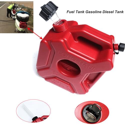 3L 5L Boat Yacht Engine Marine Outboard Fuel Tank Oil Box Portable With Connector Red Plastic Anti-static for All Motorcycle