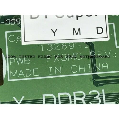 BiNFUL AVAILABLE. 13269-1 FX3MC LAPTOP MOTHERBOARD FOR DELL INSPIRON 3542 I5-4210U 90 DAYS WARRANTY(qualified ok)