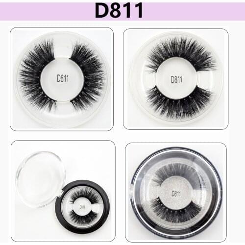 False Eyelashes Fake Eye Lashes Long Makeup Cruelty Free 3D Mink Lashes Extension Eyelash Mink Eyelashes for Beauty D811