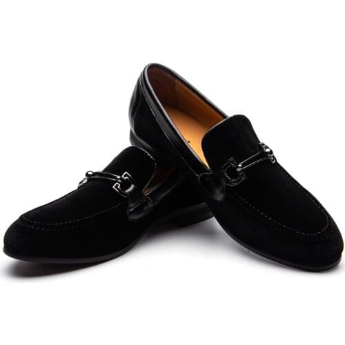MEIJIANA New Black Velvet Metal Button Men Handmade Loafers Fashion Party Banquet Men Smoking Slippers Males Loafers Shoes