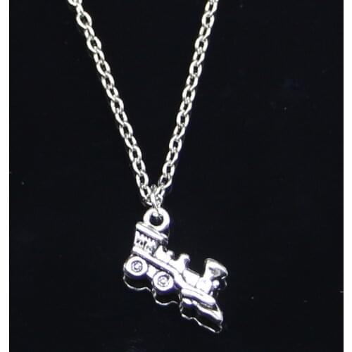 New Fashion Necklace 17x12mm double sided train Pendants Short Long Women Men Colar Gift Jewelry Choker
