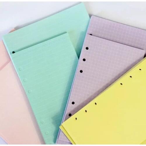 40 Sheets A5 A6 Loose Leaf Refill Notebook Transparent Binder Bullet Cover Spiral Index Paper Inner Pages DIY Agenda Planner