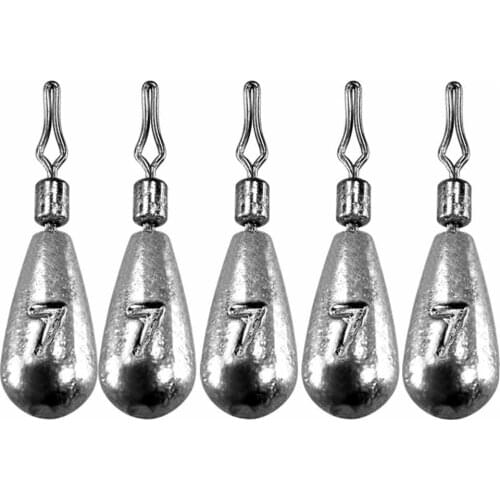 Tear Fishing Drop Shot 3.5g 5g 7g 10g 14g Bullet Weight Teardrop Pesca Sinker Fishing Jig Long Shot Fishing Tackle 2021