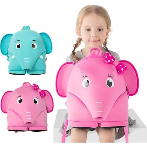 3D Cartoon Elephant Girls School Bags Cute Waterproof School Backpack Toddler Children Book Bag Kindergarten Kids Bag Mochila