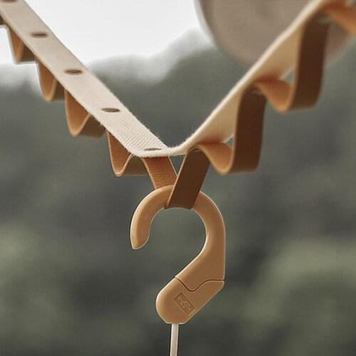 Outdoor Clothesline Washing Line Leather Camping Clothes Line Adjustable Length For Gardens Garages Sheds Barns Camping Hanging