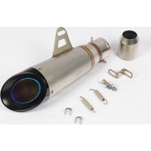 51mm Universal Exhaust Tips Muffler Tail Pipe for Motorcycle Scooter ATV Dirt Street Bike Stainless Steel