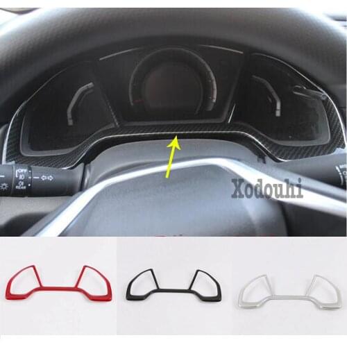 Car Styling Detector Dashboard Meter Instrument Panel Gauge Frame Trim For Honda Civic 10th Sedan 2019 2020 2021