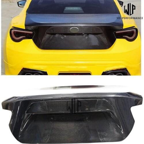 High quality Carbon Fiber Rear Trunk Hood Bonnets Car Styling For Toyota GT86 BRZ OEM Style Car Body Kit 12-18