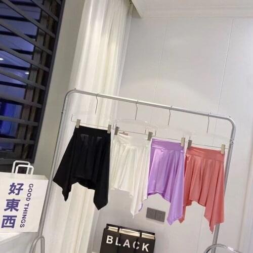 Skirt Women 2021 Summer New Yoga Clothes Covering Hips A-Line Ins Ballet Dance Outside With Straps Half-Length Fitness Gym Skort