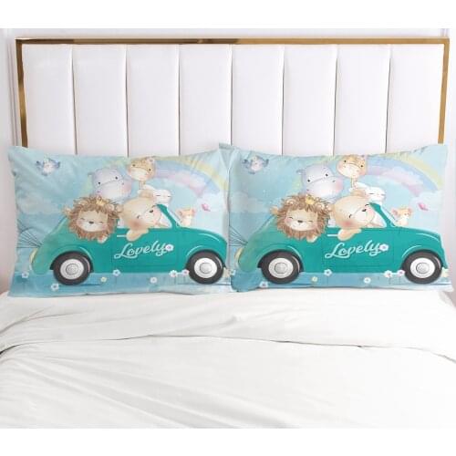 1pc Cartoon Childrens Pillow cover Pillow case Bedding Pillowcase Pillowcovers decorative 3D Print for kids baby lopely