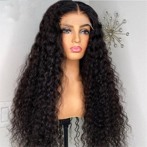 150% Density Lace Front Curly Wigs Synthetic Replacement Wig for Women Glueless Soft Natural Heat Resistant Fiber Hair