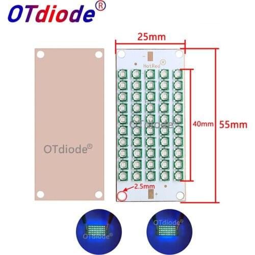 50W150W LG Epistar 3535 UV Lamp 365nm 370nm Purple LED for 3D Printer Flatbed 55*25mm glue curing light Currency Identification