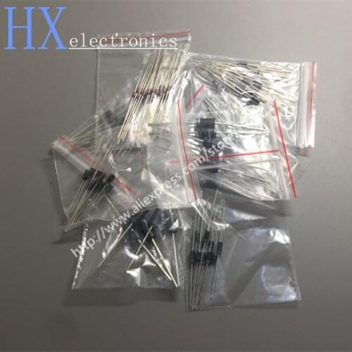 8 commonly used diode package containing only 1N4007 1N4148 1N5819 5408 FR107, etc