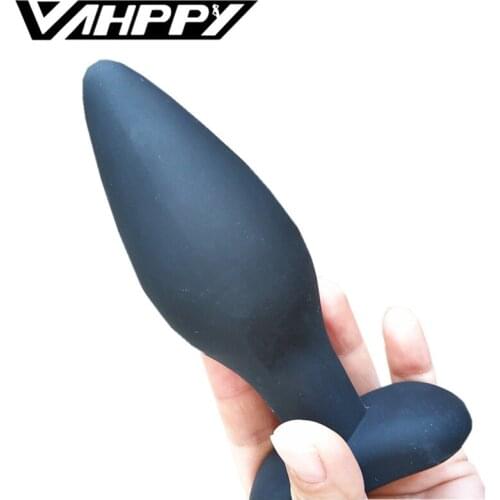 30-45mm Sexy Black Silicone Anal Plug Massage Adult Gay Sex Toys For Women Man Buttplug sexo anal butt plug erotic toys Products