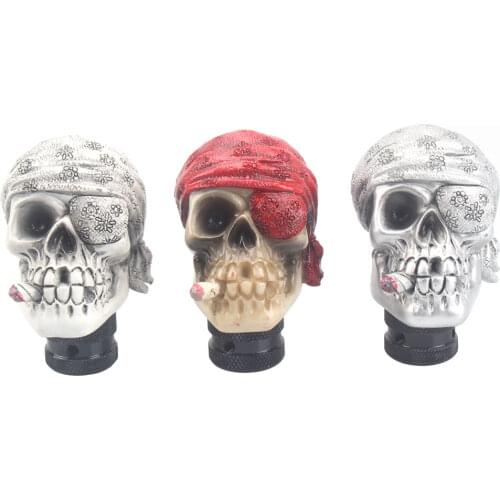Car accessories decorative skull shift knob car manual shift lever shift lever knob shift knob