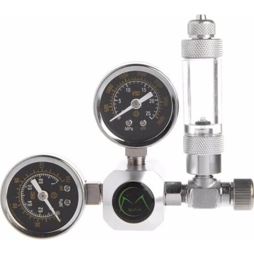 C02 Equipment Regulator Magnetic Solenoid Two Gauge Bubble Planted Aquarium