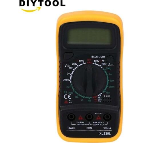 Digital Multimeter XL830L AC DC Portable Multimeter voltmeter ammeter OHM VOLT tester