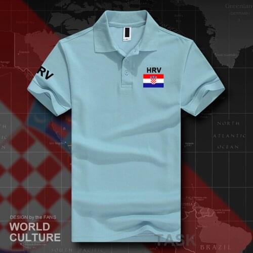 Croatia Hrvatska Croatian polo shirts men short sleeve white brands printed for country 2017 cotton nation team flag HRV Croats