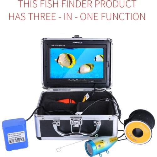 IP68 Waterproof 12white/infrared LED Underwater Fish Finder Monitor/camera System with Sun-visor 15/30/50m Cable Optional WF01B