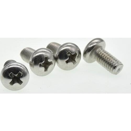 M5 M6 M8 M10 phillipe Round machine screws 304 stainless steel