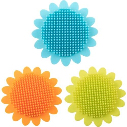 Baby Hair Scalp Massager Sunflower Skin-friendly Shower Brush