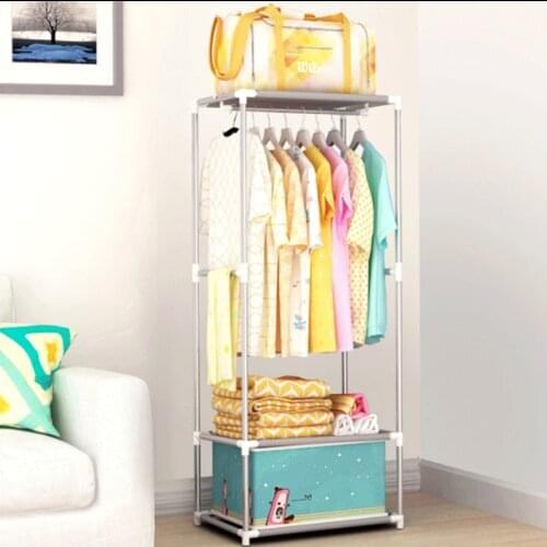 Multi-function Triangle Coat Rack Floor Standing Coat Rack Clothes Hanger Removable Bedroom Hanging Clothes Rack With Wheels