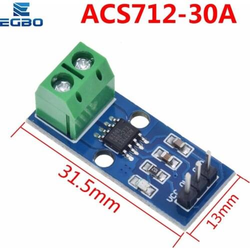 1PCS EGBO ACS712 5A 20A 30A Range Hall Current Sensor Module ACS712 Module For Arduino 5A 20A 30A