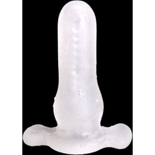 Soft silicone Male Penis Dildo anal Butt Plug Prostate Massager fake head Hollow Anus Sex Toys Women Men gay