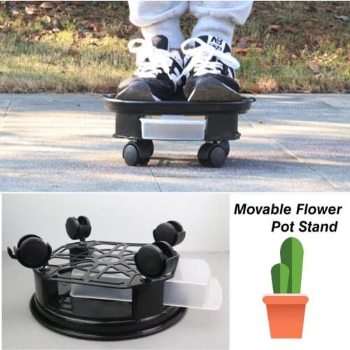 Plant Caddy Plant Saucer Pot Round Potted Plant Stand with Wheels Flower Pot Holder Movable Wheel Plants Stand Pallet
