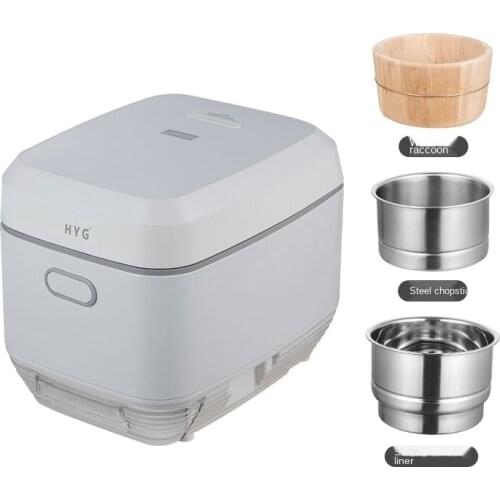 TTLow Sugar Rice Cooker Rice Soup Separation4Liters Automatic Wooden Barrel Steamed Rice Less Sugar SugarControl Sugar-Removing