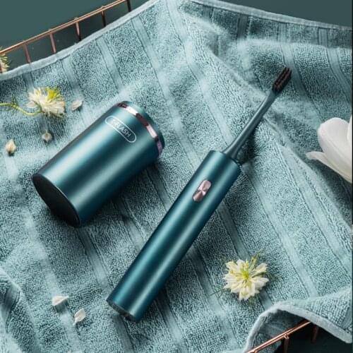 Sonic Electric Toothbrush with UV Sterilization Holder Suitable for Travel and Home USB Rechargeable Free 4 Brush Heads