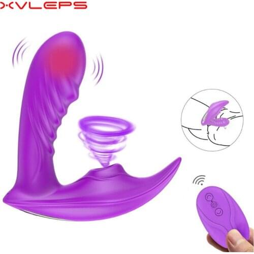 Sucking Vibrator Adult G Spot Clitoris Stimulator Wireless Heating Wearable Panties Strong Vibrator Sex Toys for Women