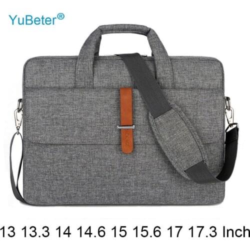 YuBeter Mens Womens Laptop Bag Briefcase 13.3 14 15 6 17 3 Inch for MacBook Air Pro Asus Dell HP Portable Computer Shoulderbag