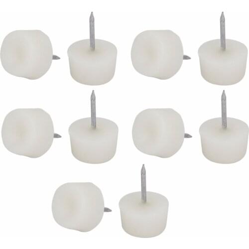 UXCELL Hot Sale 10pcs Furniture Legs Feet Nail-on Slider Tack Glides Protector Chair Nail Feet Glides Feet Bottom Protect