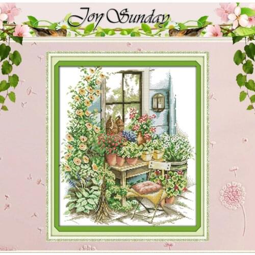 Spring Garden Patterns Counted Cross Stitch DIY 11CT 14CT Cross Stitch Set Wholesale Cross-stitch Kits Embroidery Needlework