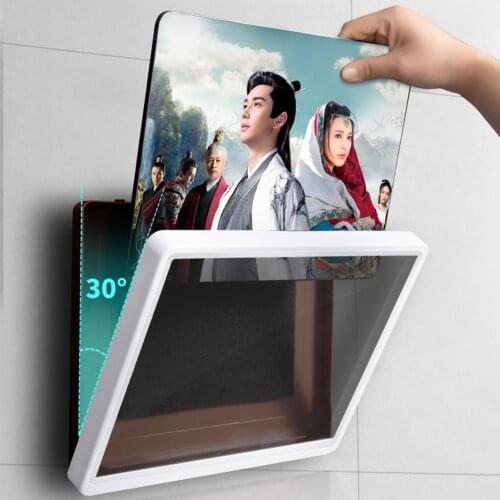 For IPAD Bathroom Waterproof Wall Tablet Holder Self-adhesive Holder Touch Screen Home Wall Bathroom Shower Sealing Storage Box