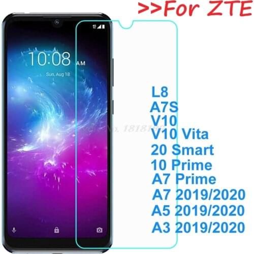 Tempered Glass For ZTE Blade A3 A5 A7 10 Prime V10 L8 2019 2020 Quality Protective Film Screen Protector for ZTE 20 smart A7s