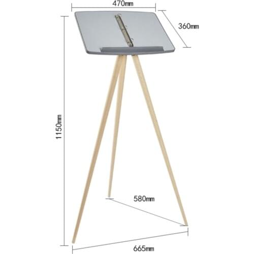 1pcs Turn Page Menu Contract Book Publicity Wooden ABS Sign Holder For Restaurant Company