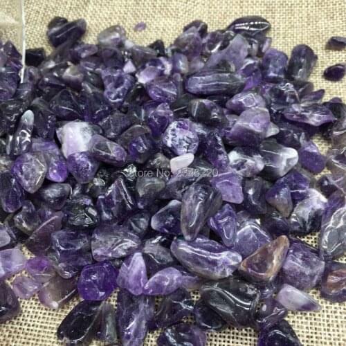 1000g 9-12mm Assorted Natural Amethyst Tumbled Stone Magnet Gravel Beads Chakra Healing Reiki Fengshui Decoration