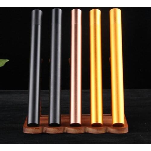 30pcs Aluminium Alloy Incense Tube Incense Barrel Small Storage Box Joss Stick Convenient Metal Carrying Case 21cm ZA6148