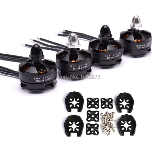 4pcs/lot MT2204 2300kv Brushless Motor CW CCW for Mini 200 210 230 250MM Quadcopter