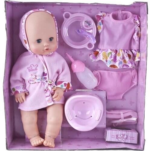 41cm Soft Full Silicone Dolls Reborn Alive Handmade Doll Baby Real Kids Playmate Birthday Christmas Gifts Toy For Girls A156