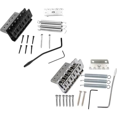 6 String Fixing Guitar Bridge w/ Whammy Crank Bar for Vibrato System