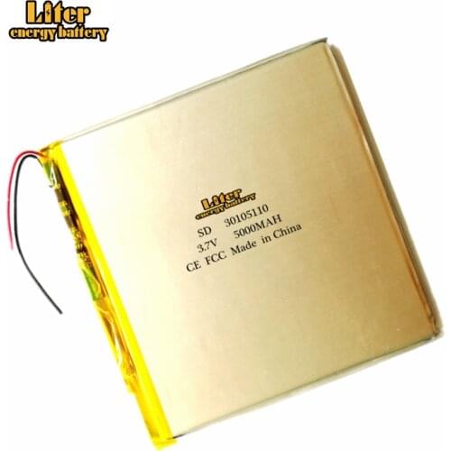 3.7V 5000mAh 30105110 33105110 Liter energy battery For Tablet PC E-Book Reader Accumulator