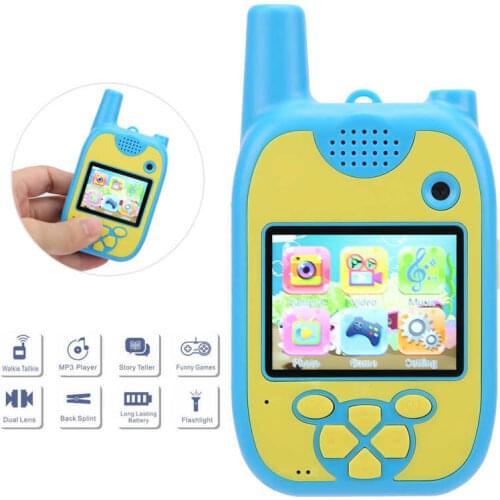 Kids Wireless Walkie Talkie Camera Multifunctional 720P Mini Digital Video Camera Toy