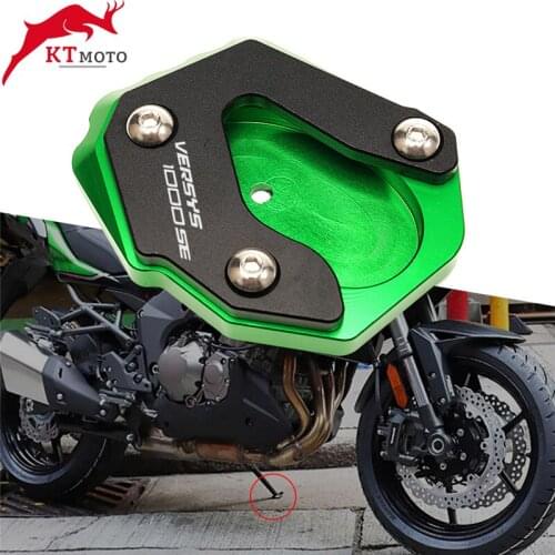 For Kawasaki VERSYS1000 SE Versys 1000 SE 2019-2021 NEW Motorcycle CNC Kickstand Foot Side Stand Extension Pad Support Plate