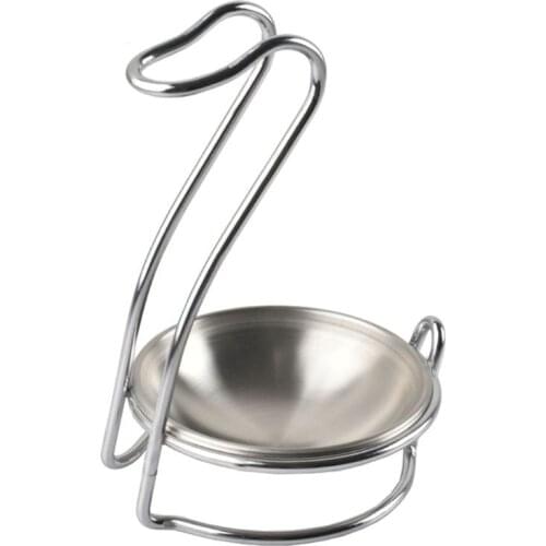 Elegant Swan Stainless Steel Spoon Rest Seat Holder Stand Storage Rack Cookware Organizer Kitchen Accessories Cooking Tools